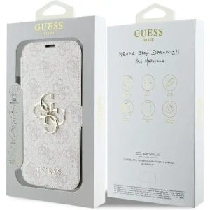 Buy Guess GUBKP16M4GMGPII Apple iPhone 16 Plus book 4G Metal Logo pink - GUE3596 - {ean13} - Home Screen Store Europe