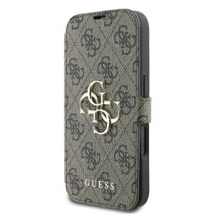 Kup Etui Guess GUBKP16S4GMGBR Apple iPhone 16 book 4G Metal Logo brązowy - GUE3597 - {ean13} - Sklep Home Screen