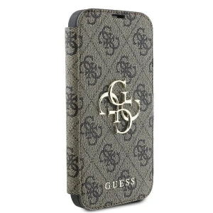 Kup Etui Guess GUBKP16S4GMGBR Apple iPhone 16 book 4G Metal Logo brązowy - GUE3597 - {ean13} - Sklep Home Screen
