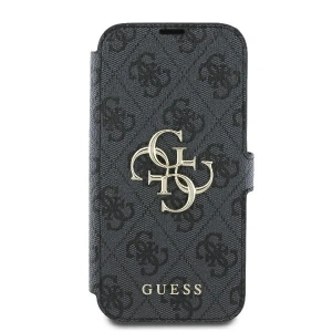 Kup Etui Guess GUBKP16S4GMGGR Apple iPhone 16 book 4G Metal Logo czarny - GUE3598 - {ean13} - Sklep Home Screen