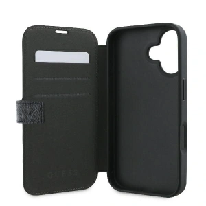 Kup Etui Guess GUBKP16S4GMGGR Apple iPhone 16 book 4G Metal Logo czarny - GUE3598 - {ean13} - Sklep Home Screen