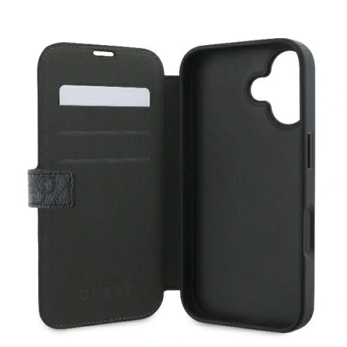 Kup Guess GUBKP16S4GMGGR Apple iPhone 16 carte 4G Metal Logo negru - GUE3598 - {ean13} - Sklep Home Screen