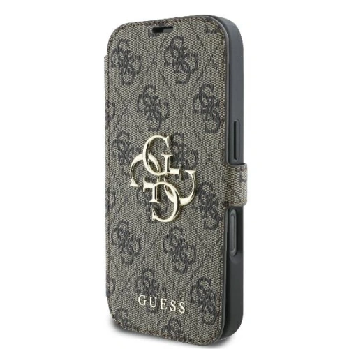 Kup Guess GUBKP16X4GMGBR Apple iPhone 16 Pro Max Buch 4G Metall-Logo braun - GUE3600 - {ean13} - Sklep Home Screen