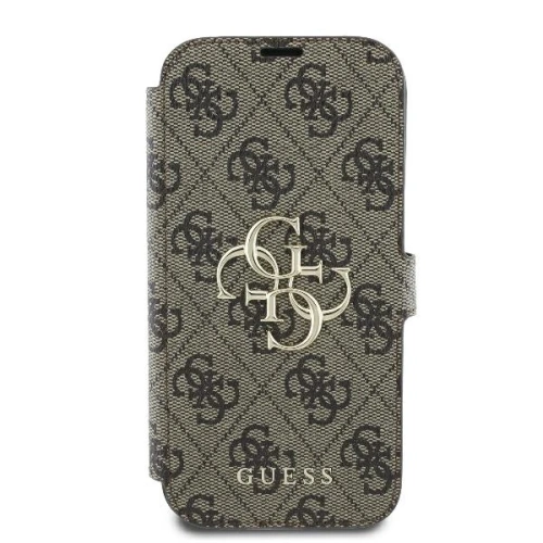 Kup Guess GUBKP16X4GMGBR Apple iPhone 16 Pro Max Buch 4G Metall-Logo braun - GUE3600 - {ean13} - Sklep Home Screen