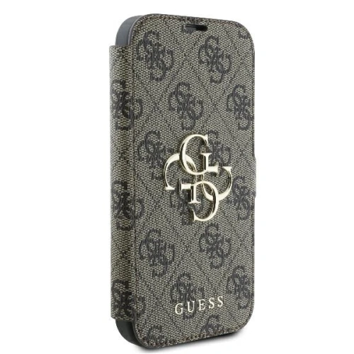 Kup Guess GUBKP16X4GMGBR Apple iPhone 16 Pro Max Buch 4G Metall-Logo braun - GUE3600 - {ean13} - Sklep Home Screen