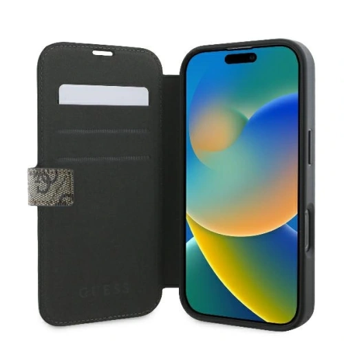 Kup Guess GUBKP16X4GMGBR Apple iPhone 16 Pro Max carte 4G Logo metalic maro - GUE3600 - {ean13} - Sklep Home Screen