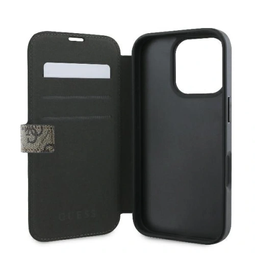Kup Guess GUBKP16X4GMGBR Apple iPhone 16 Pro Max Buch 4G Metall-Logo braun - GUE3600 - {ean13} - Sklep Home Screen