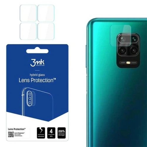 Kup Szkło hybrydowe na obiektyw aparatu 3MK Lens Protection Xiaomi Redmi Note 9 Pro Max [4 PACK] - 3MK15473 - {ean13} - Sklep Home Screen