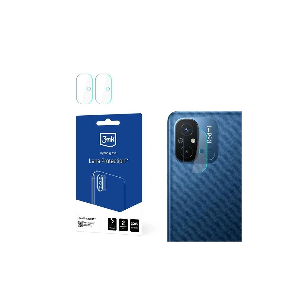 Szkło hybrydowe na obiektyw aparatu 3MK Lens Protect Xiaomi Redmi 12C [4 PACK] - Redmi 12C - 3MK
