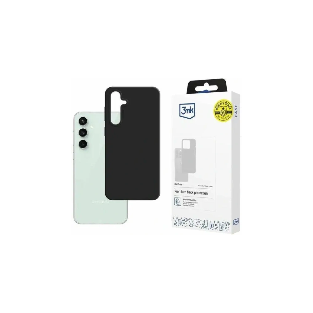 Etui 3MK Matt Case Samsung Galaxy S23 FE czarny - Galaxy S23 FE - 3MK