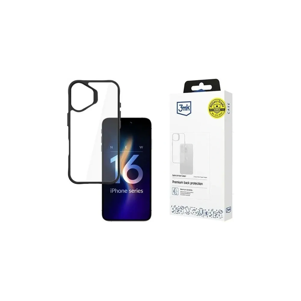 Etui 3MK SatinArmor+ Case Apple iPhone 16 Plus - iPhone 16 Plus - 3MK