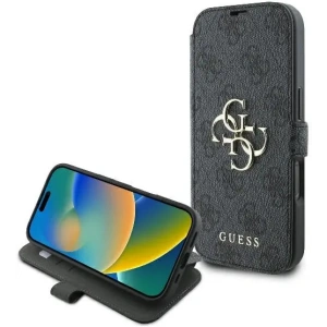 Kup Guess GUBKP16X4GMGGR Apple iPhone 16 Pro Max Buch 4G Metall-Logo schwarz - GUE3601 - {ean13} - Sklep Home Screen