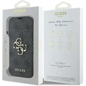 Kup Guess GUBKP16X4GMGGR Apple iPhone 16 Pro Max carte 4G Metal Logo negru - GUE3601 - {ean13} - Sklep Home Screen