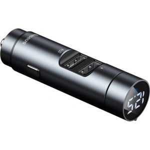 Kup Transmiter FM Baseus Energy Column, Bluetooth 5.0, 2x USB, 3.1A (szary) - BSU988GRY - {ean13} - Sklep Home Screen