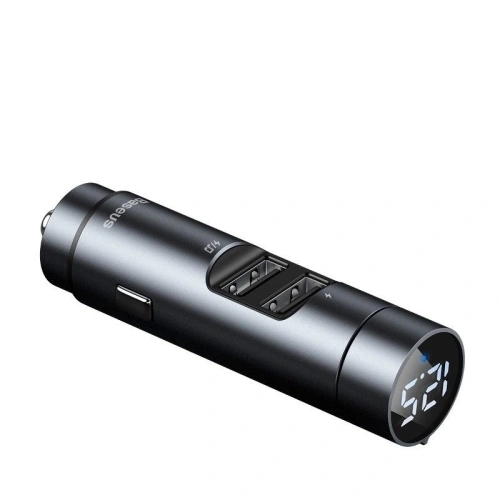 Kup Transmițător FM Baseus Energy Column, Bluetooth 5.0, 2x USB, 3.1A (gri) - BSU988GRY - {ean13} - Sklep Home Screen