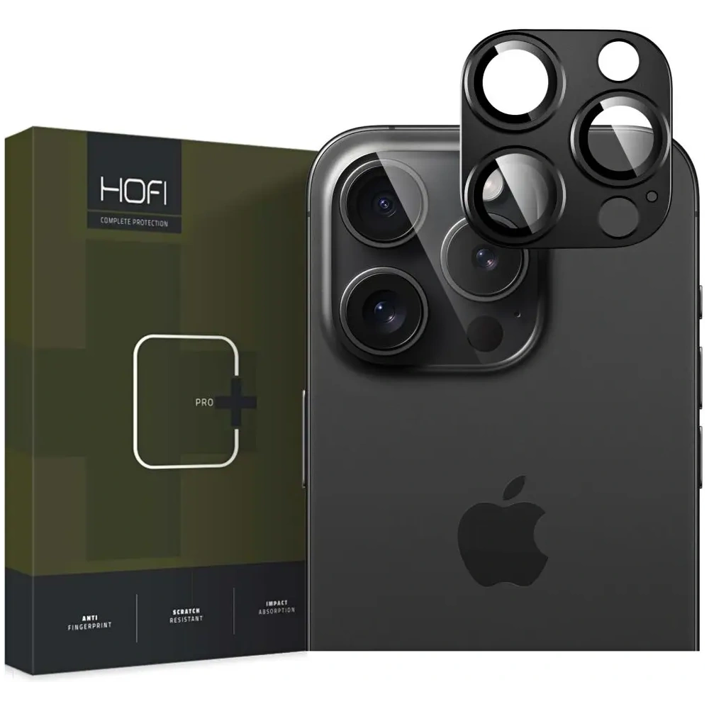 Szkło na obiektyw aparatu Hofi Fullcam Pro+ Apple iPhone 16 Pro / 16 Pro Max Black - iPhone 16 Pro Max - Hofi
