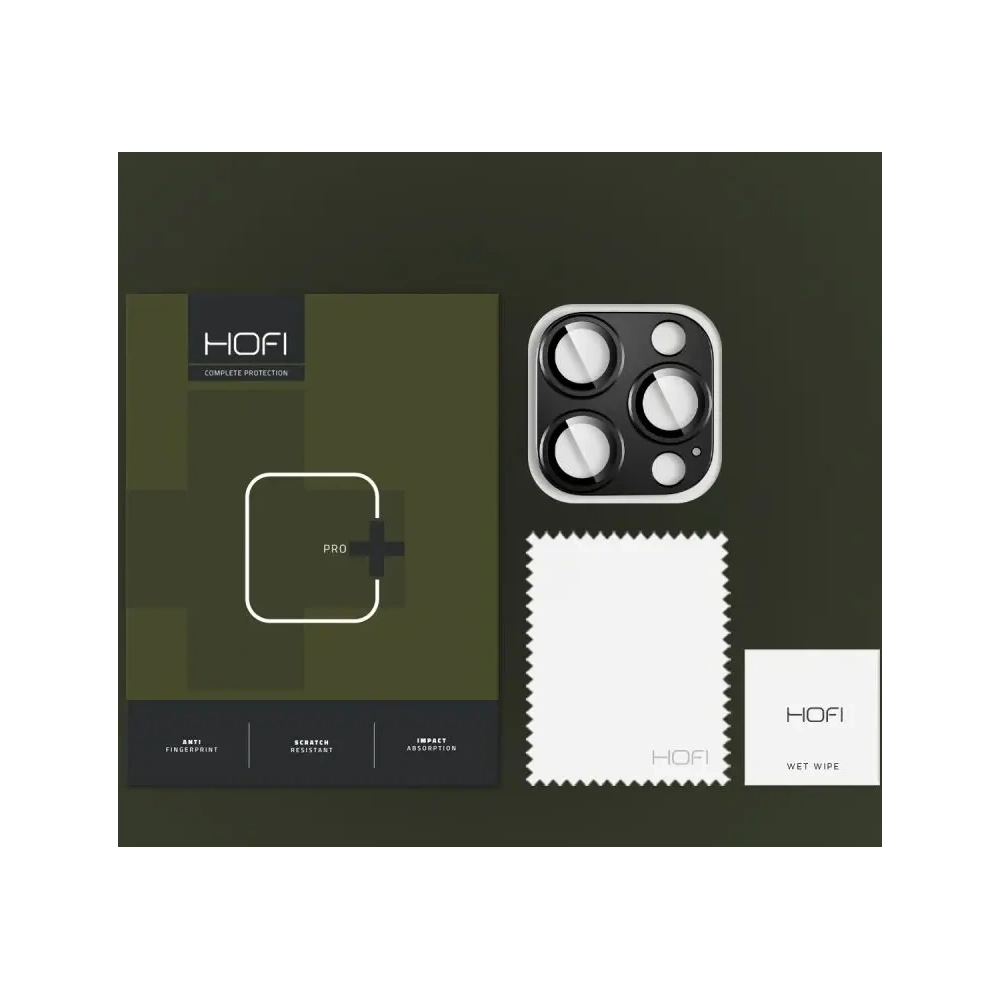 Szkło na obiektyw aparatu Hofi Fullcam Pro+ Apple iPhone 16 Pro / 16 Pro Max Black - iPhone 16 Pro Max - Hofi