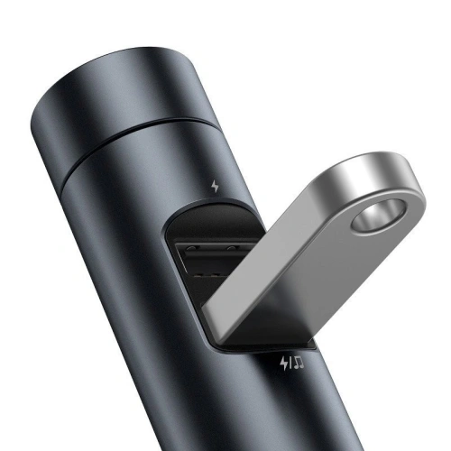 Kup Transmiter FM Baseus Energy Column, Bluetooth 5.0, 2x USB, 3.1A (szary) - BSU988GRY - {ean13} - Sklep Home Screen