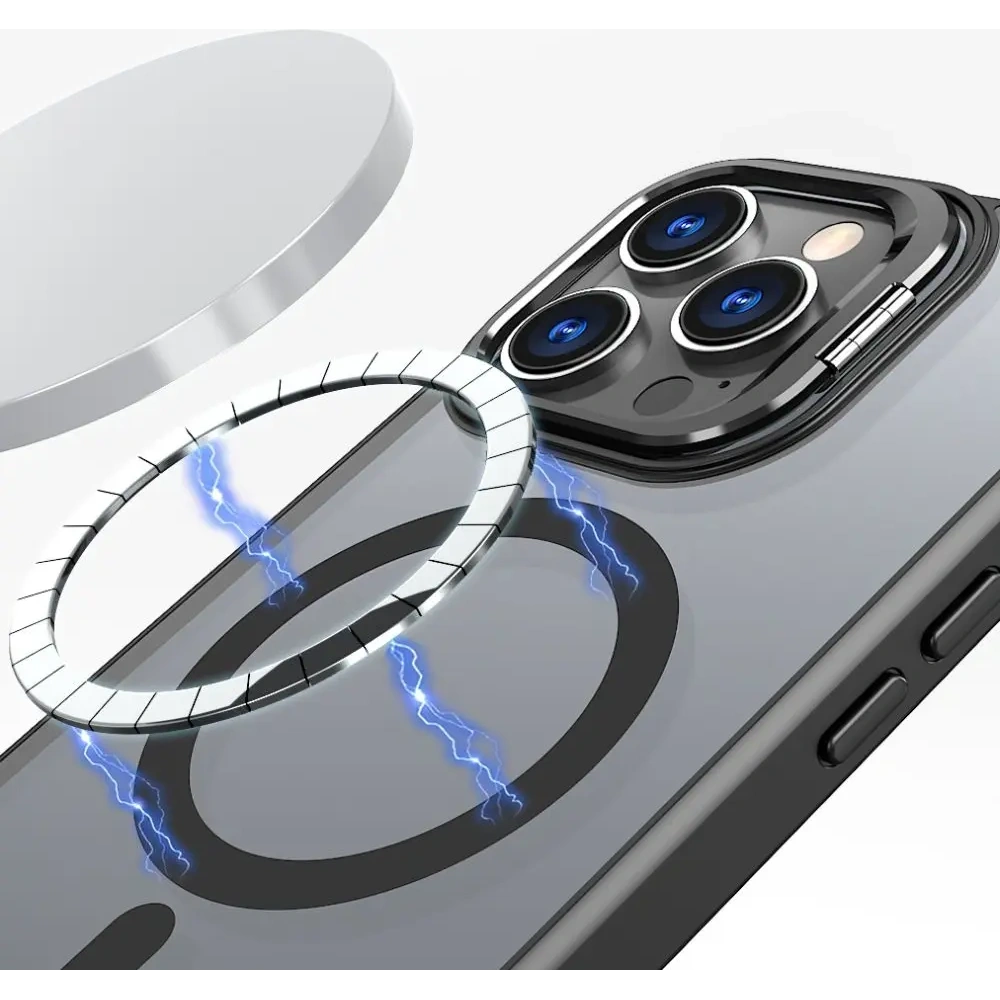 Etui Tech-Protect Magstand MagSafe Apple iPhone 16 Pro Matte Black - iPhone 16 Pro - Tech-Protect