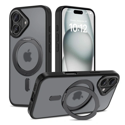 Kup Etui Tech-Protect Magring MagSafe Apple iPhone 16 Matte Black - THP3152 - {ean13} - Sklep Home Screen