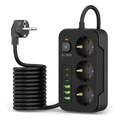 Kup Tech-Protect PC3X6 Power Socket 3xUSB-A, 3xUSB-C, 3xAC 200cm Schwarz - THP3154 - {ean13} - Sklep Home Screen