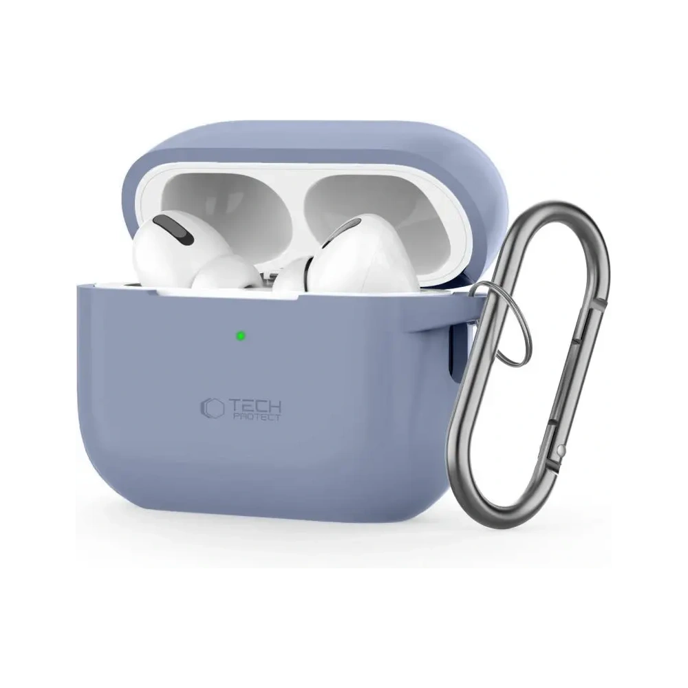 Etui Tech-Protect Silicone Hook Apple Airpods Pro 1 / 2 Baby Blue - AirPods Pro (2. generacji) - Tech-Protect