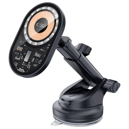 Buy Tech-Protect MM15W-V6 Magnetic MagSafe Dashboard & Vent Car Mount Wireless Charger 15W Black - THP3159 - {ean13} - Home Screen Store Europe