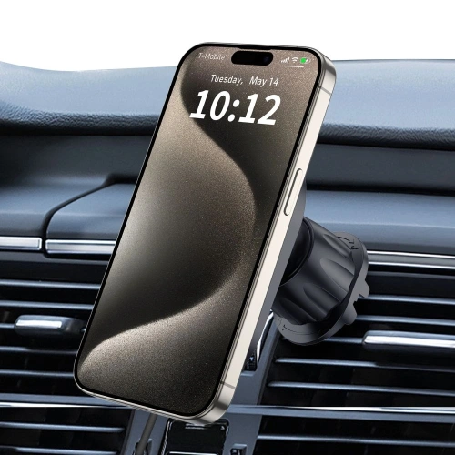 Kup Tech-Protect MM15W-V6 Magnetic MagSafe Műszerfal & Szellőző Autós Töltő Vezeték Nélküli Töltő 15W Fekete - THP3159 - {ean13} - Sklep Home Screen