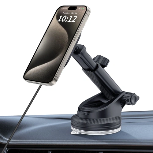 Buy Tech-Protect MM15W-V6 Magnetic MagSafe Dashboard & Vent Car Mount Wireless Charger 15W Black - THP3159 - {ean13} - Home Screen Store Europe