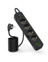 Kup Tech-Protect Priză PCL4X3 Lungă 2xUSB-A, USB-C, 4xAC 200cm Neagră - THP3160 - {ean13} - Sklep Home Screen