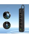 Kup Tech-Protect PCL4X3 Napájecí zásuvka Dlouhá 2xUSB-A, USB-C, 4xAC 200cm Černá - THP3160 - {ean13} - Sklep Home Screen