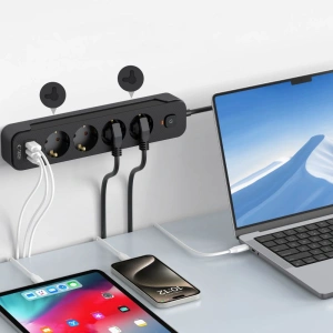 Kup Tech-Protect PCL4X3 Power Socket Lang 2xUSB-A, USB-C, 4xAC 200cm Schwarz - THP3160 - {ean13} - Sklep Home Screen