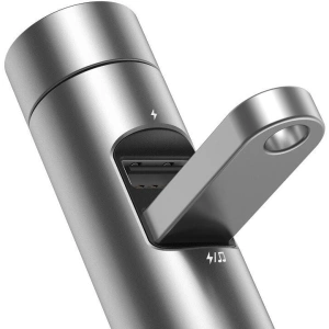 Kup Transmiter FM Baseus Energy Column, Bluetooth 5.0, 2x USB, 3.1A (srebrny) - BSU989SLV - {ean13} - Sklep Home Screen
