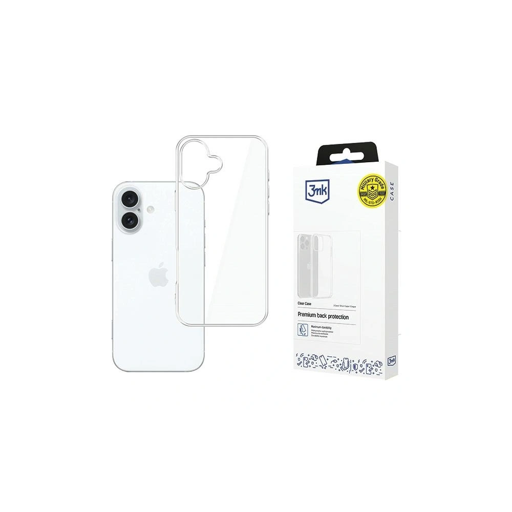 Etui 3MK Clear Case Apple iPhone 16 przezroczysty - iPhone 16 - 3MK