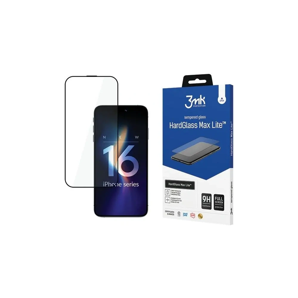 Szkło hartowane 3MK HardGlass Max Lite Apple iPhone 16 Pro Max - iPhone 16 Pro Max - 3MK