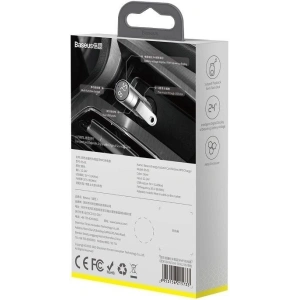 Kup Transmiter FM Baseus Energy Column, Bluetooth 5.0, 2x USB, 3.1A (stříbrný) - BSU989SLV - {ean13} - Sklep Home Screen