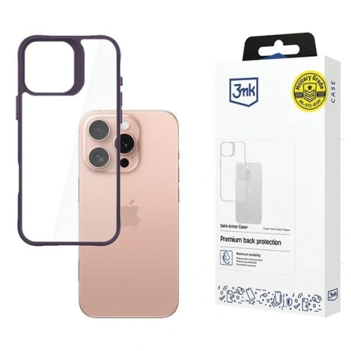 Kup Etui 3MK SatinArmor+ Case Apple iPhone 16 Pro fioletowy - 3MK15515 - {ean13} - Sklep Home Screen