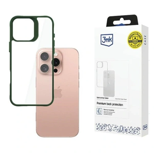 Kup Etui 3MK SatinArmor+ Case Apple iPhone 16 Pro zielony - 3MK15517 - {ean13} - Sklep Home Screen
