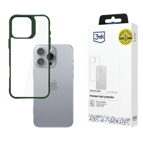 Kup 3MK SatinArmor+ Case Apple iPhone 16 Pro Max grün - 3MK15520 - {ean13} - Sklep Home Screen