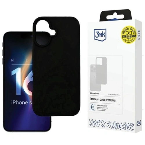 Kup Etui 3MK Silicone Case Apple iPhone 16 Plus czarny - 3MK15522 - {ean13} - Sklep Home Screen
