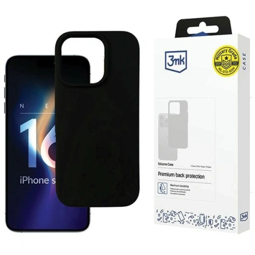 Kup 3MK Carcasă din silicon Apple iPhone 16 Pro Max negru - 3MK15524 - {ean13} - Sklep Home Screen