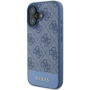 Buy Guess GUHCP16SG4GLBL Apple iPhone 16 hardcase 4G Bottom Stripe blue - GUE3603 - {ean13} - Home Screen Store Europe