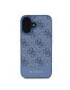 Buy Guess GUHCP16SG4GLBL Apple iPhone 16 hardcase 4G Bottom Stripe blue - GUE3603 - {ean13} - Home Screen Store Europe
