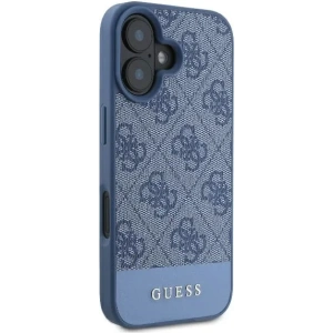 Buy Guess GUHCP16SG4GLBL Apple iPhone 16 hardcase 4G Bottom Stripe blue - GUE3603 - {ean13} - Home Screen Store Europe