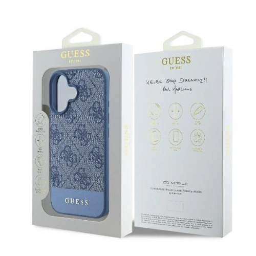 Kup Guess GUHCP16SG4GLBL Apple iPhone 16 husă dură 4G banda de jos albastră - GUE3603 - {ean13} - Sklep Home Screen