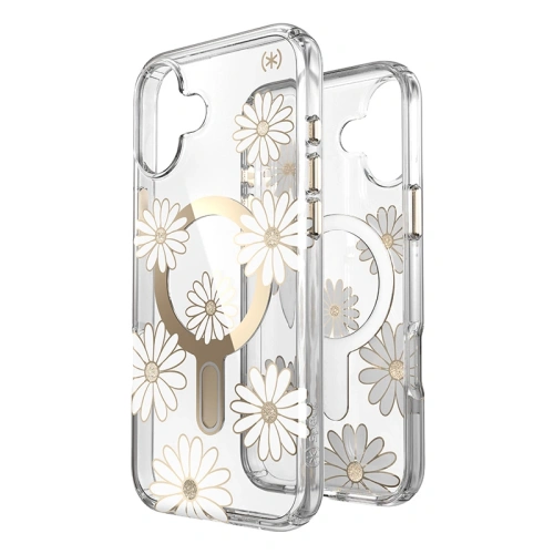 Buy Speck Presidio Lux ClickLock & MagSafe Apple iPhone 16 Plus (Sunshine Daisies / Clear / Gold) - SPK692 - {ean13} - Home Screen Store Europe