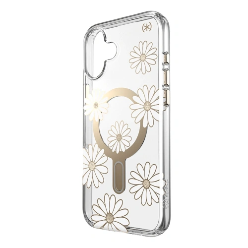 Buy Speck Presidio Lux ClickLock & MagSafe Apple iPhone 16 Plus (Sunshine Daisies / Clear / Gold) - SPK692 - {ean13} - Home Screen Store Europe