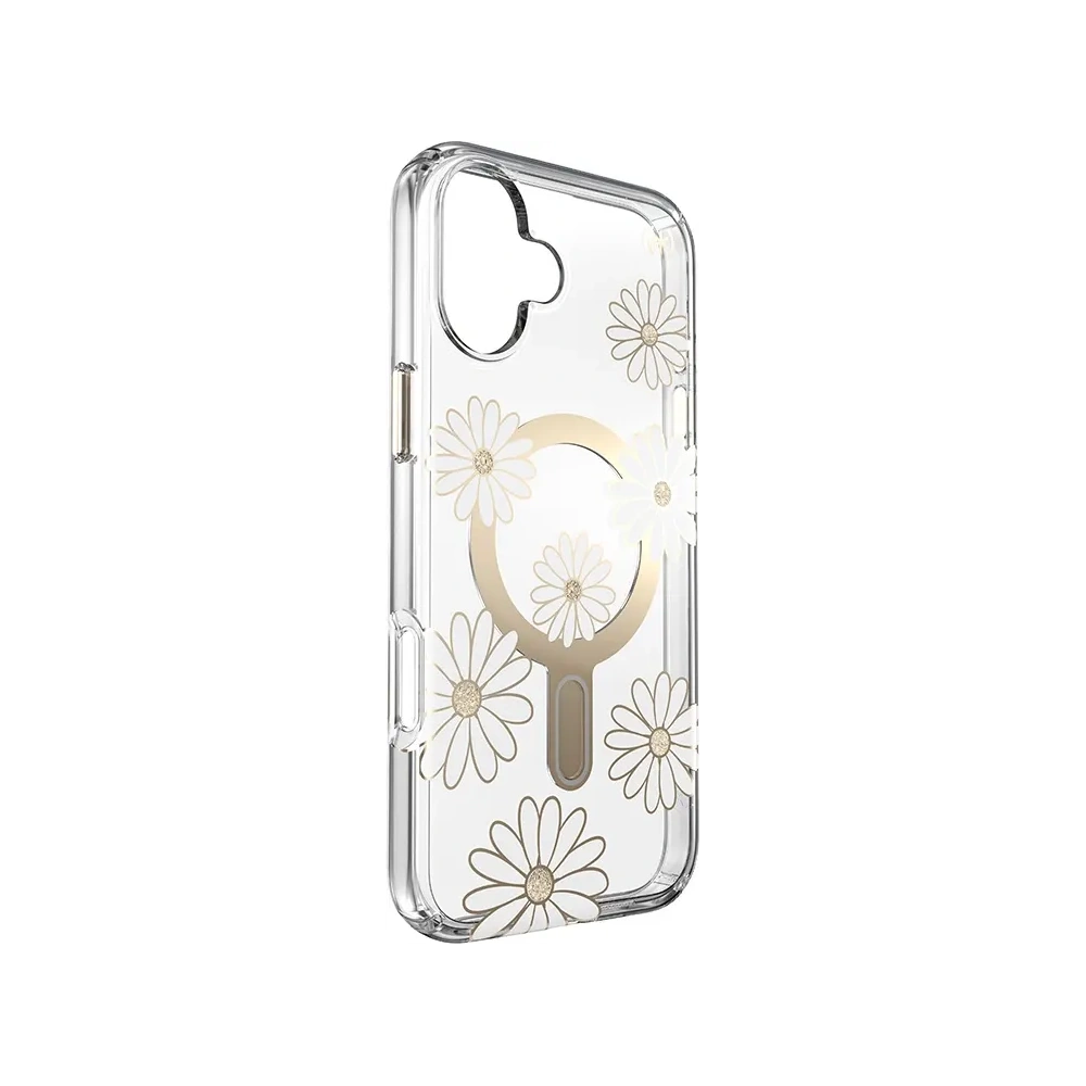 Etui Speck Presidio Lux ClickLock & MagSafe Apple iPhone 16 Plus (Sunshine Daisies / Clear / Gold) - iPhone 16 Plus - Speck