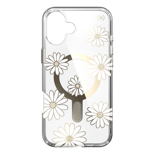Buy Speck Presidio Lux ClickLock & MagSafe Apple iPhone 16 Plus (Sunshine Daisies / Clear / Gold) - SPK692 - {ean13} - Home Screen Store Europe