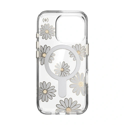 Kup Etui Speck Presidio Lux ClickLock & MagSafe Apple iPhone 16 Pro (Sunshine Daisies / Clear / Gold) - SPK693 - {ean13} - Sklep Home Screen